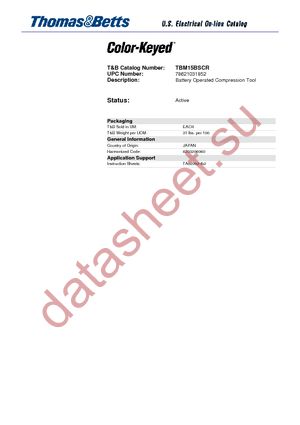 TBM15BSCR datasheet  